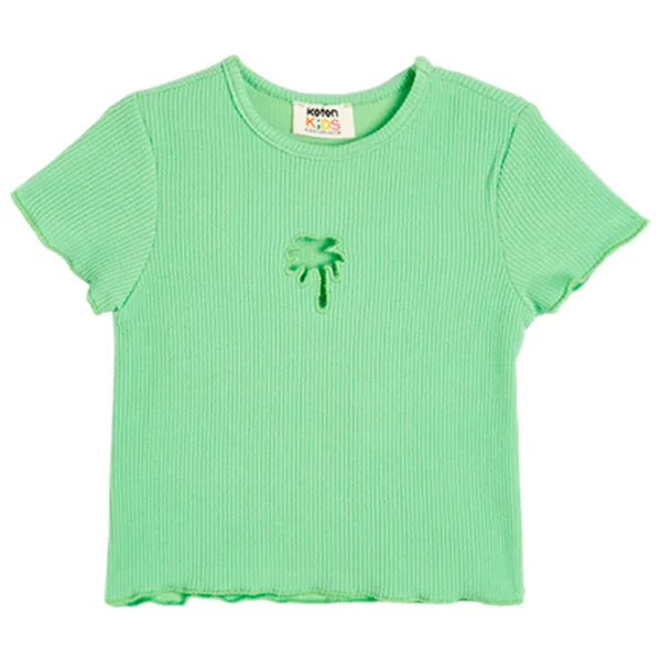 Tricou pentru fete Koton 4SKG10217AK 110 - 116 cm / Green photo 1 Tricou pentru fete Koton 4SKG10217AK 110 - 116 cm / Green photo 1