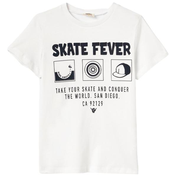 Tricou pentru băieți Koton 4SKB10481TK 122 / Ecru photo 1