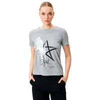 Tricou pentru femei Koton 4SAK50167EK 100% bumbac/ Gray