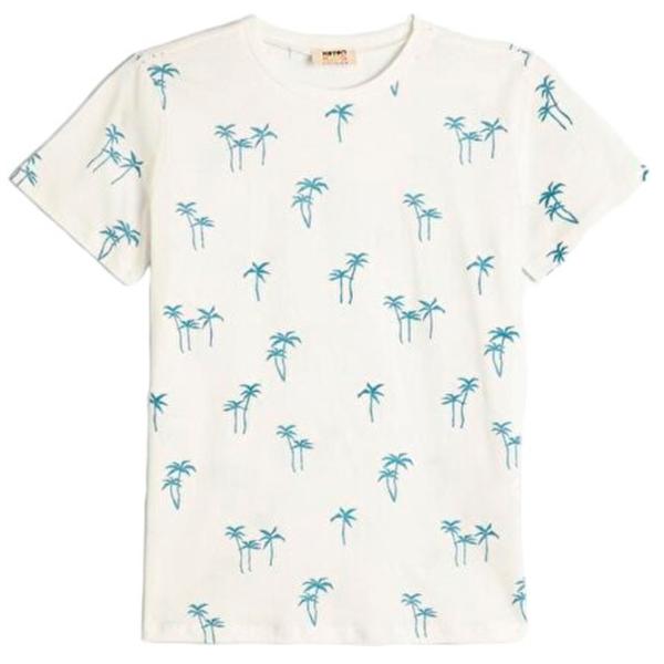 Tricou pentru băieți Koton 4SKB10309TK 128/ Ecru photo 1