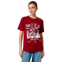 Футболка для женщин Koton 4SAL10102IK 100% хлопок/ Бордовый