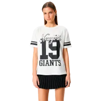 Tricou pentru femei Koton 4SAL10926IK 100% bumbac/ White