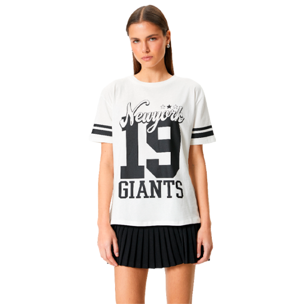 Футболка для женщин Koton 4SAL10926IK 100% хлопок/ Белый photo 1