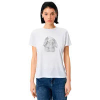Tricou pentru femei Koton 4SAK50425EK 35% viscoză/ White