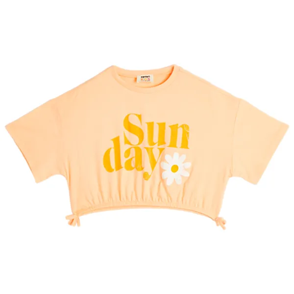 Tricou pentru fete Koton 4SKG10074AK 116 - 122 cm / Orange photo 1