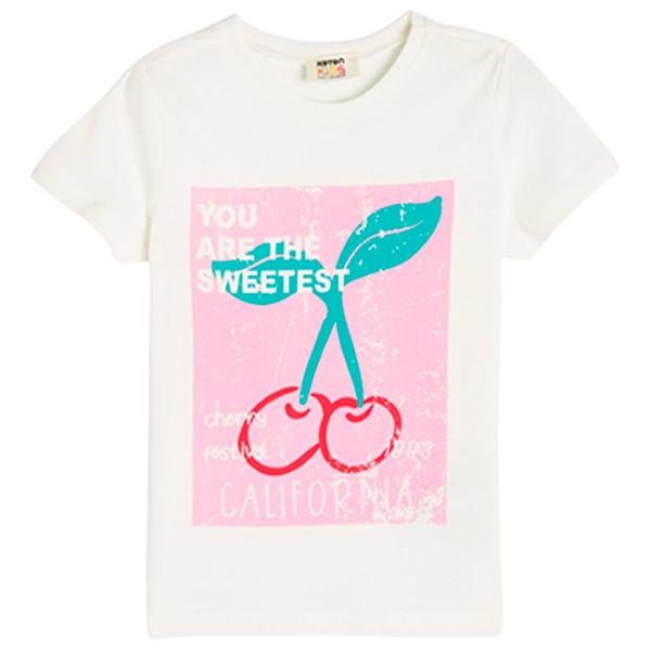 Tricou pentru fete Koton 4SKG10364AK 110 - 116 cm / Beige photo 1 Tricou pentru fete Koton 4SKG10364AK 110 - 116 cm / Beige photo 1