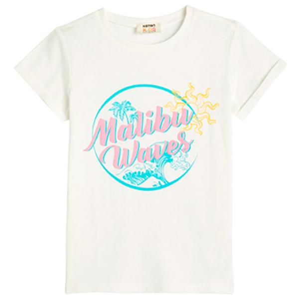 Tricou pentru fete Koton 4SKG10111AK 110 - 116 cm / Beige photo 1 Tricou pentru fete Koton 4SKG10111AK 110 - 116 cm / Beige photo 1