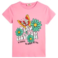 Tricou pentru fete Koton 4SKG10030AK 110 - 116 cm / Pink