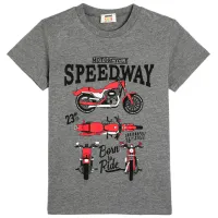 Tricou pentru băieți Koton 4SKB10118TK 122/ Gray