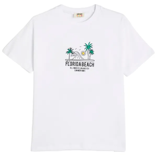 Футболка для мальчиков Koton 4SKB10318TK 116 / Белый photo 1