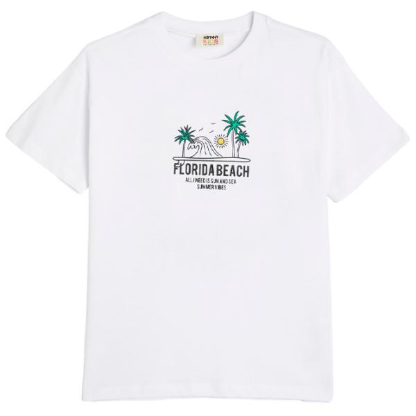 Футболка для мальчиков Koton 4SKB10318TK 140 / Белый photo 1