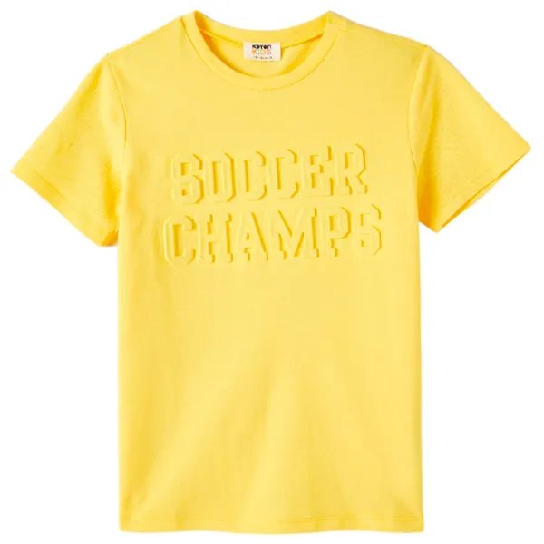 Tricou pentru băieți Koton 4SKB10190TK 128/ Yellow photo 1