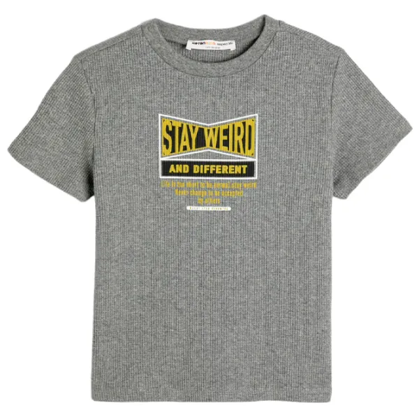 Tricou pentru băieți Koton 4SKB10602TK 152 / Anthracite photo 1