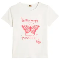 Футболка для девочек Koton 4SKG10122AK 134 - 140 см / Бежевый