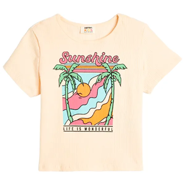 Tricou pentru fete Koton 4SKG10201AK 146 - 152 cm / Beige photo 1