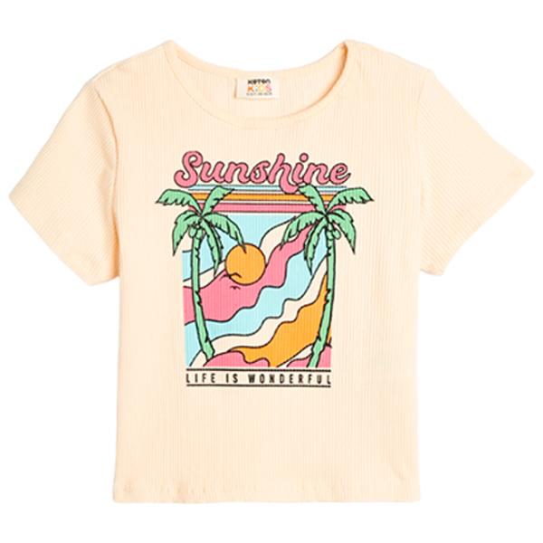 Футболка для девочек Koton 4SKG10201AK 122 - 128 см / Бежевый photo 1