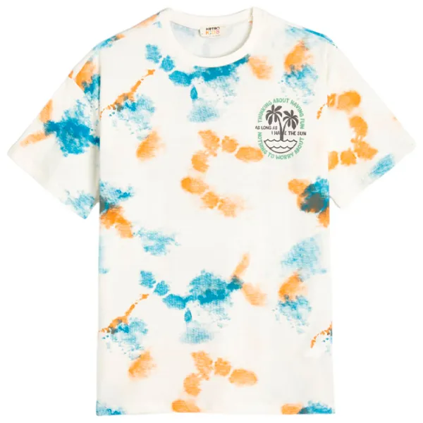 Tricou pentru băieți Koton 4SKB10327TK 164/ Ecru photo 1