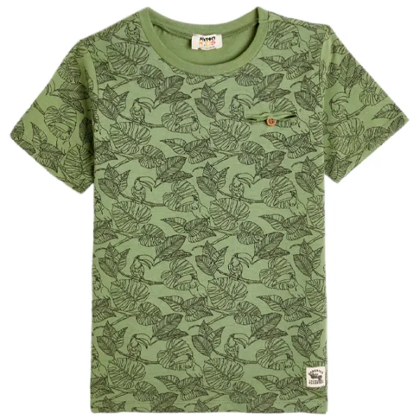 Tricou pentru băieți Koton 4SKB10043TK 110/ Green photo 1