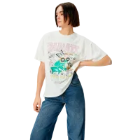 Tricou pentru femei Koton 4SAL10234IK 100% bumbac/ White