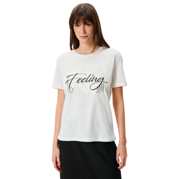 Tricou pentru femei Koton 4SAK50074EK 100% bumbac/ White photo 1