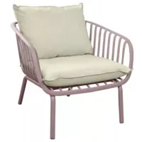 Scaun de grădină Deco Carina Single F850 Aluminiu/ Polipropilenă/ Beige