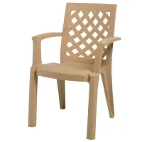 Scaun de grădină Deco CT 007 Plastic/ Plastic/ Brown