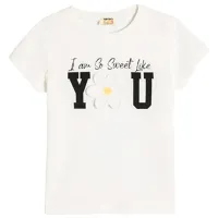 Футболка для девочек Koton 4SKG10247AK 104 - 110 см / Бежевый