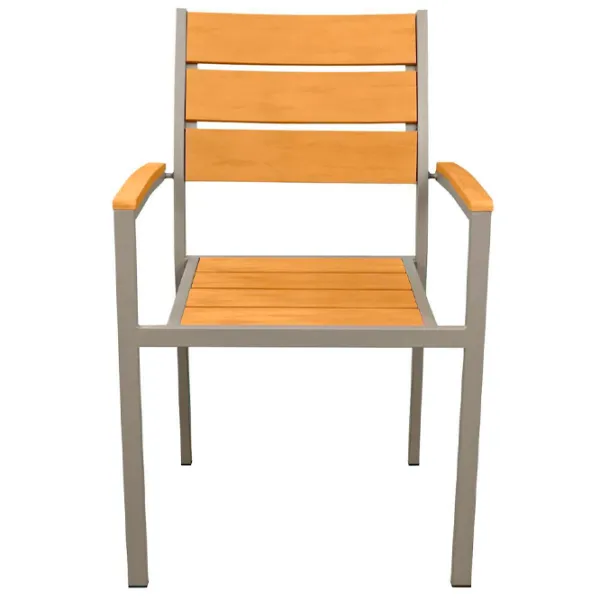 Scaun de grădină Deco Milagro Metal/ Lemn/ Gray Brown photo 1