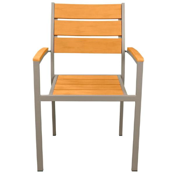 Scaun de grădină Deco Milagro Metal/ Lemn/ Gray Brown photo 1