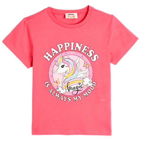 Tricou pentru fete Koton 4SKG10120AK 122 - 128 cm / Pink photo 1 Tricou pentru fete Koton 4SKG10120AK 122 - 128 cm / Pink photo 1
