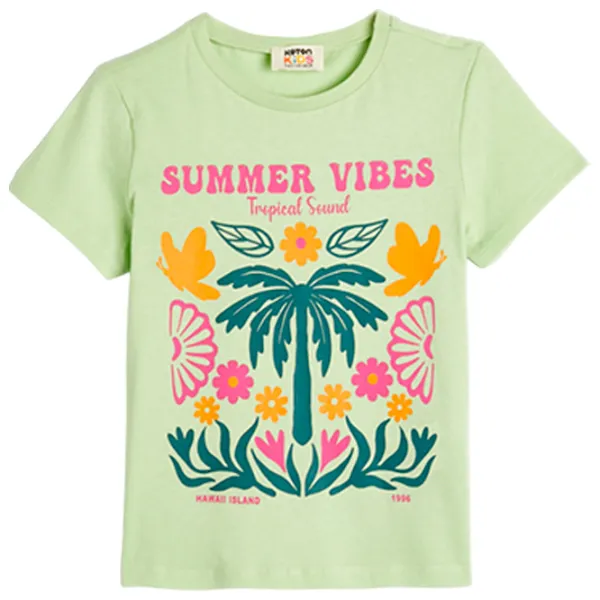 Tricou pentru fete Koton 4SKG10031AK 116 - 122 cm / Green photo 1