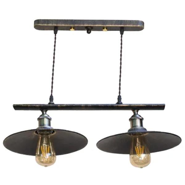 Люстра Dekora LOFT LS 1033-2L 60 Вт/ 2 цоколя - E27 photo 1