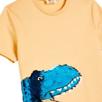 Tricou pentru băieți Koton 4SKB10031TK 122/ Yellow