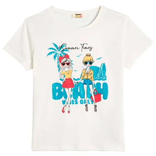 Tricou pentru fete Koton 4SKG10130AK 146 - 152 cm / Beige photo 1