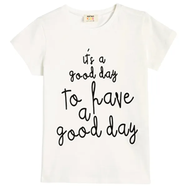 Tricou pentru fete Koton 4SKG10124AK 110 - 116 cm / Beige photo 1 Tricou pentru fete Koton 4SKG10124AK 110 - 116 cm / Beige photo 1