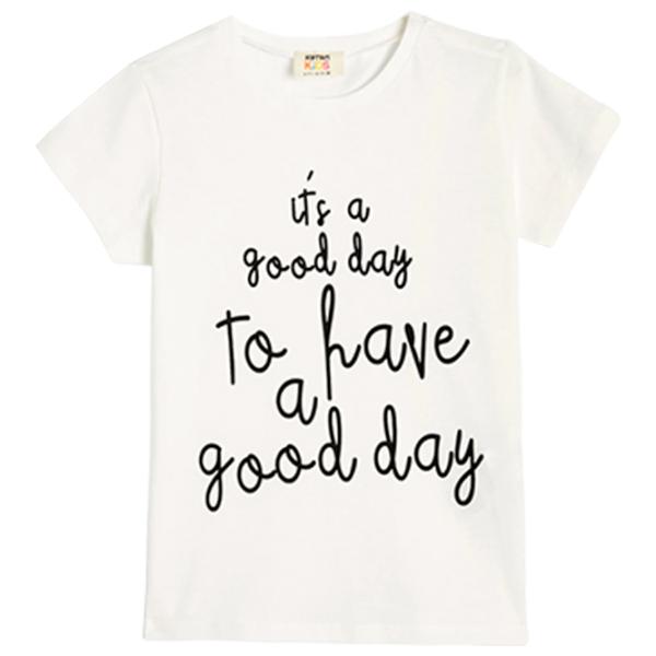 Футболка для девочек Koton 4SKG10124AK 134 - 140 см / Бежевый photo 1