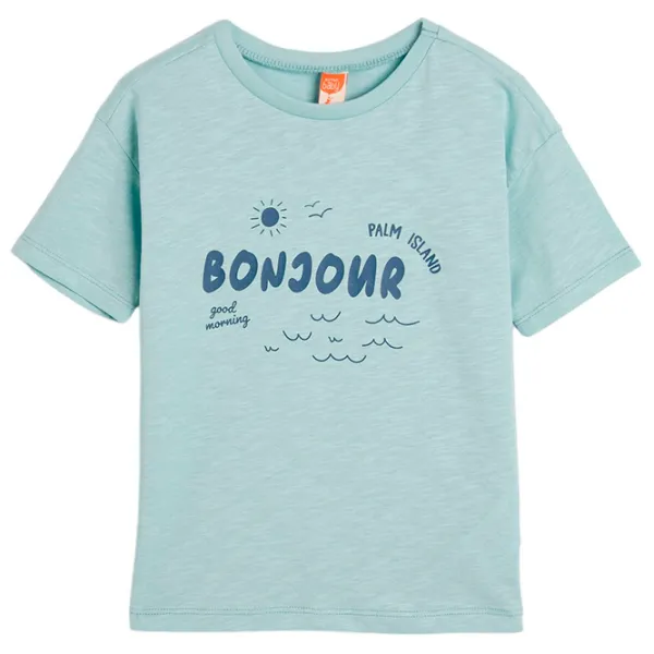 Tricou pentru băieți Koton 4SMB10153TK 116 / Green photo 1