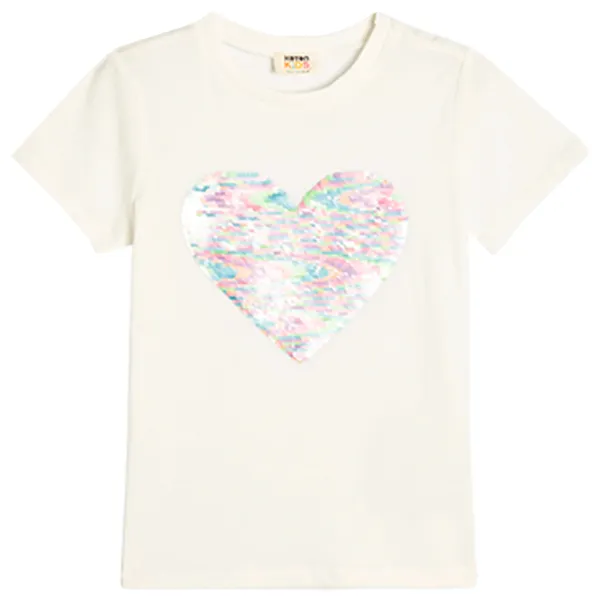 Tricou pentru fete Koton 4SKG10132AK 104 - 110 cm / Beige photo 1 Tricou pentru fete Koton 4SKG10132AK 104 - 110 cm / Beige photo 1