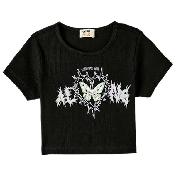 Tricou pentru fete Koton 4SKG10335AK 146 - 152 cm / Black photo 1