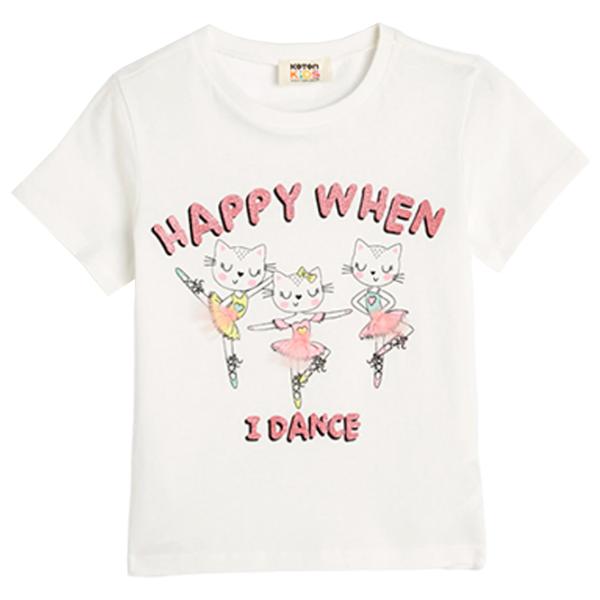 Tricou pentru fete Koton 4SKG10047AK 146 - 152 cm / Beige photo 1