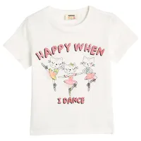 Tricou pentru fete Koton 4SKG10047AK 116 - 122 cm / Beige