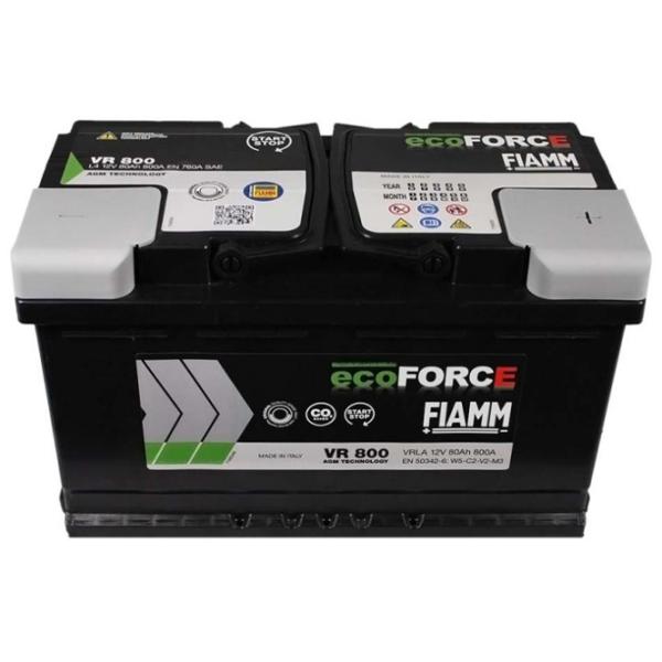 Авто аккумулятор Fiamm Ecoforce AGM VR800 L4 800A/ 80 Ач photo 1
