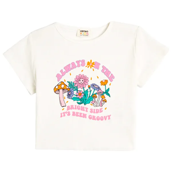 Футболка для девочек Koton 4SKG10049AK 158 - 164 лет / Бежевый photo 1