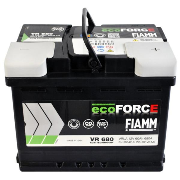 Acumulator auto Fiamm Ecoforce AGM VR680 L2 680 A/ 60 Ah photo 1