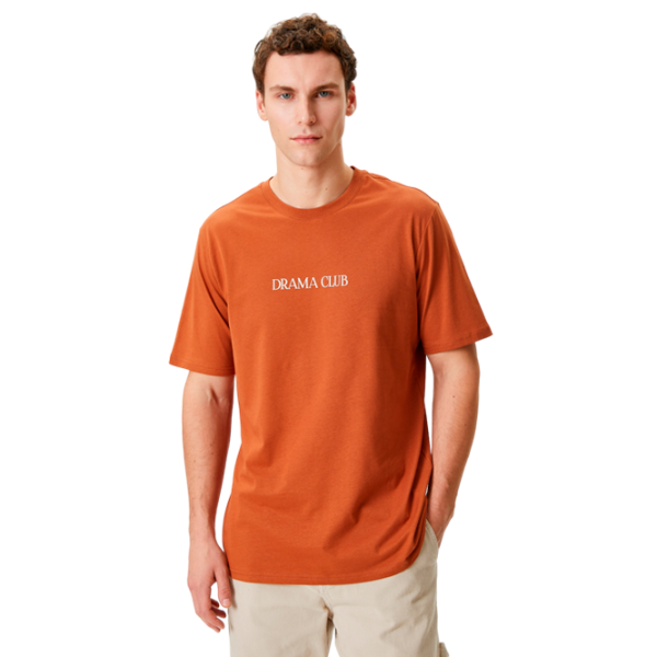 Футболка для мужчин Koton 4SAM10038HK 100% хлопок/ Терракотовый photo 1