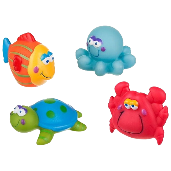 Игрушки для ванной Akuku A0362 4pcs от 9 месяцев photo 1