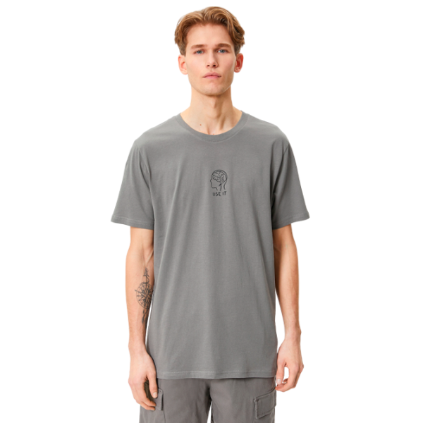 Tricou pentru bărbați Koton 4SAM10017HK 100% bumbac/ Grey photo 1