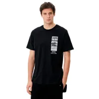 Tricou pentru bărbați Koton 4SAM10020HK 100% bumbac/ Black