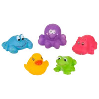 Jucării de baie Akuku A0363 5pcs. de la 1 lună
