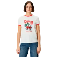 Tricou pentru femei Koton 4SAL10189IK 100% bumbac/ White